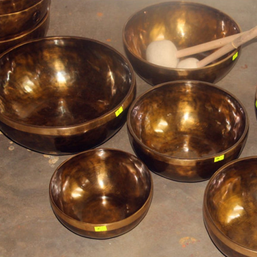 24cm Healing Hand Hammered Tibetan Singing Bowl