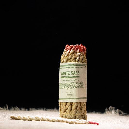 White Sage Rope Incense for Relaxation and Calmness