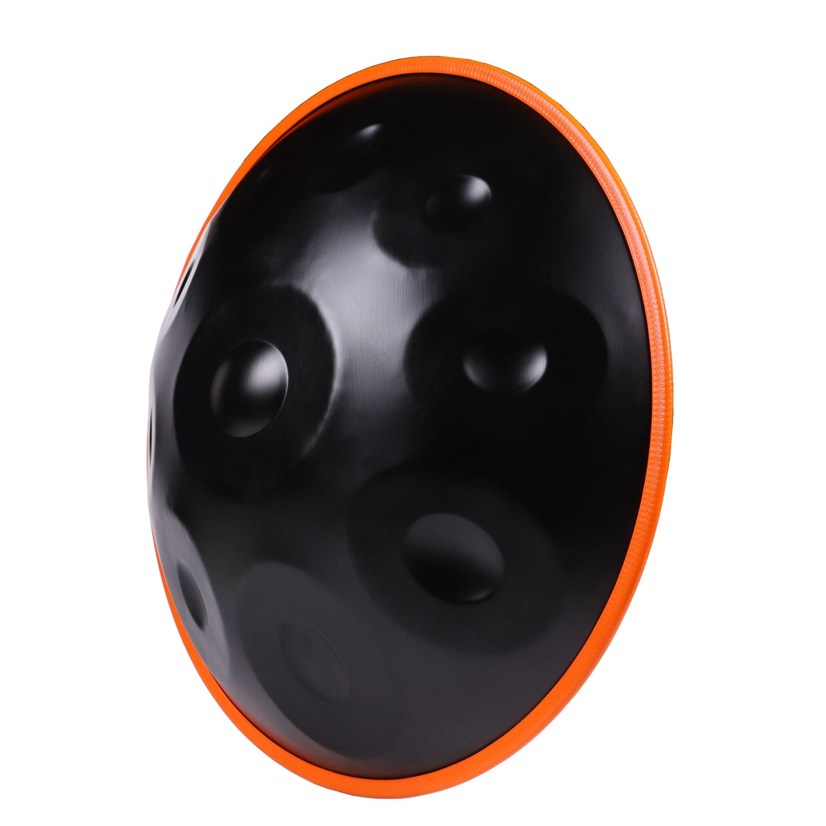 Black Handpan in D Minor 432Hz 22 Inches Steel Massive Percussion